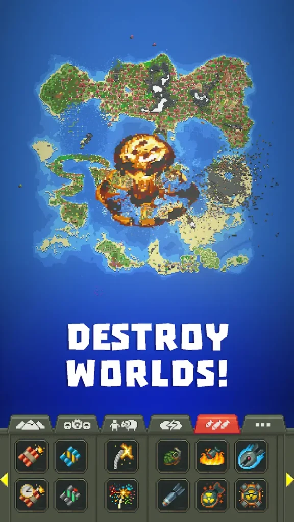 world destruction in worldbox