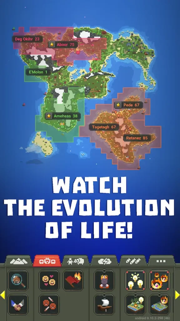 evolution with worldbox